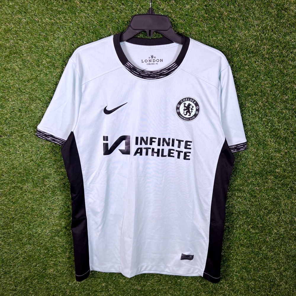 Nike Chelsea FC Away Jersey Black Infinite Athlete London Men XL Dri-Fit